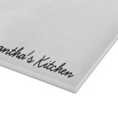 Planche À Découper Plateau de coupe en verre personnalisé avec texte  (Coin)