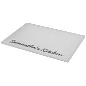 Planche À Découper Plateau de coupe en verre personnalisé avec texte  (Coin)