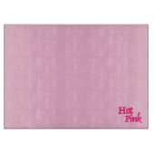 Planche À Découper Plateau de coupe en verre rose chaud (Devant)