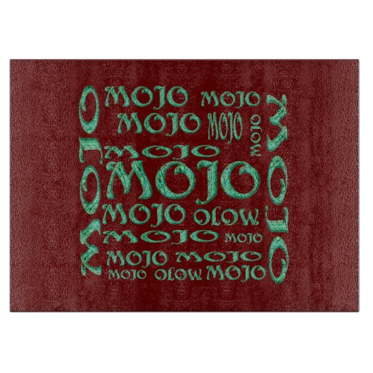 Planche À Découper Plateau de coupe en verre rouge Mojo (Devant)