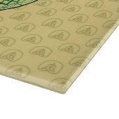 Planche À Découper Plateau de coupe en verre Shamrock celtique (Coin)