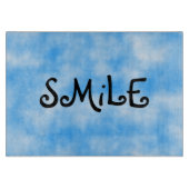 Planche À Découper Plateau de coupe en verre souriant (Devant)