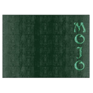 Planche À Découper Plateau de coupe en verre vert mojo