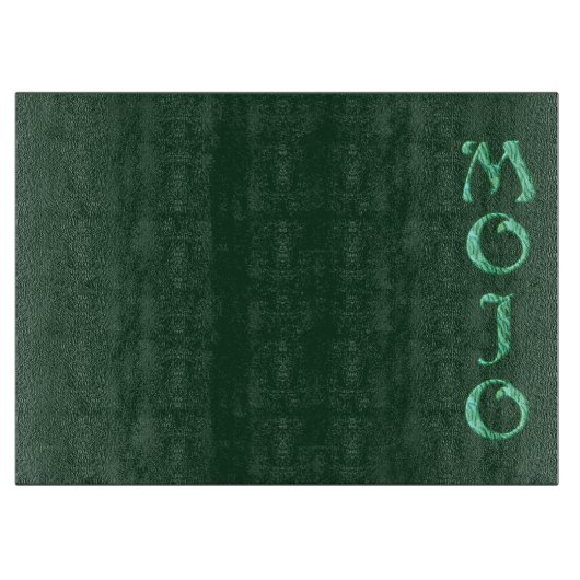 Planche À Découper Plateau de coupe en verre vert mojo (Devant)