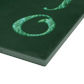 Planche À Découper Plateau de coupe en verre vert mojo (Coin)