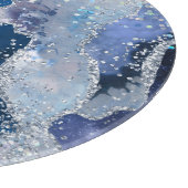 PLANCHE À DÉCOUPER PLATEAU DE COUVERTURE EN MARBRE BLEU PARTIES SCINT (Coin)