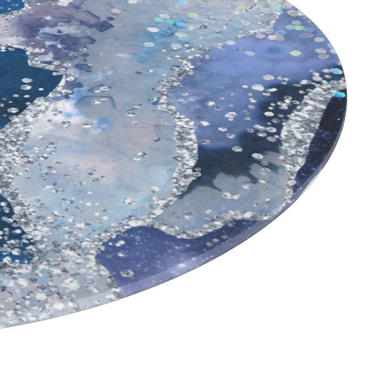 PLANCHE À DÉCOUPER PLATEAU DE COUVERTURE EN MARBRE BLEU PARTIES SCINT (Coin)