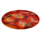 Planche À Découper Plateau de découpe d'impression de tomates rouges  (Coin)