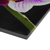 Planche À Découper Plateau de découpe d'orchidées blanches et violett (Coin)