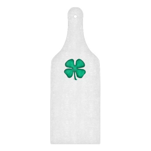 Planche À Découper Plateau de découpe Lucky 4 Leaf Irish Clover (Devant)