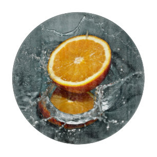Planche À Découper Plateau de découpe Orange Splash