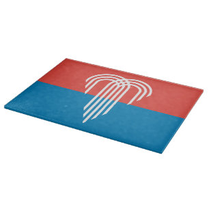 Planche À Découper Plateau de découpe patriotique avec Drapeau de Kan