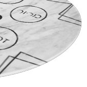 Planche À Découper Plateau de Pâque moderne en marbre gris (Coin)