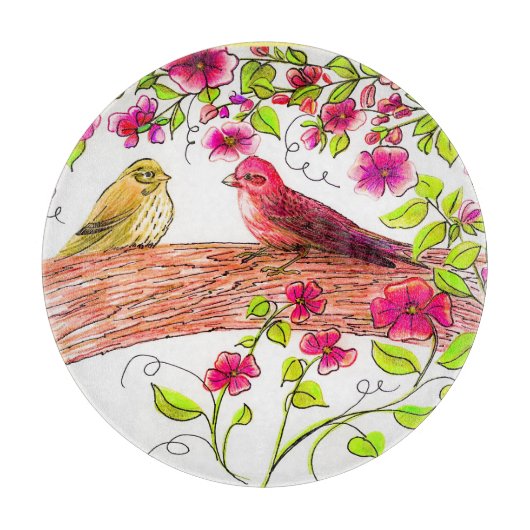 Planche À Découper Plateau de service de finition pourpre (Devant)