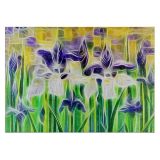 Planche À Découper Plateau Iris Abstrait