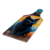 Planche À Découper Pleine lune Citrouille de Kitten noir Feuilles d'a (Coin)