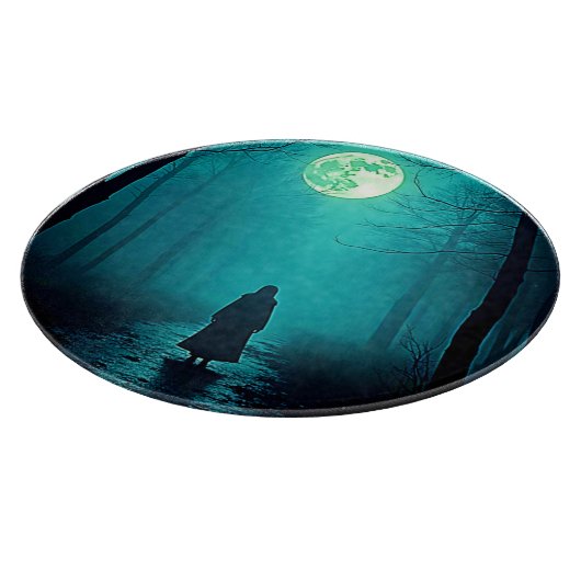 Planche À Découper Pleine lune éffrayante Conception nocturne (Coin)