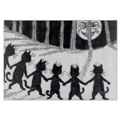 Planche À Découper Pleine lune et chats, Louis Wain (Devant)