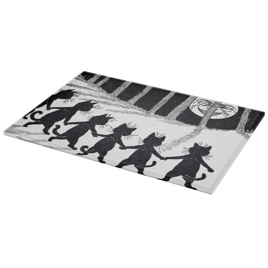 Planche À Découper Pleine lune et chats, Louis Wain (Coin)