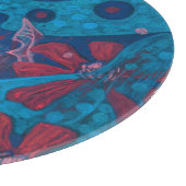 Planche À Découper Pluie estivale Fleurs d'Imaginaire bleu rose flora (Coin)