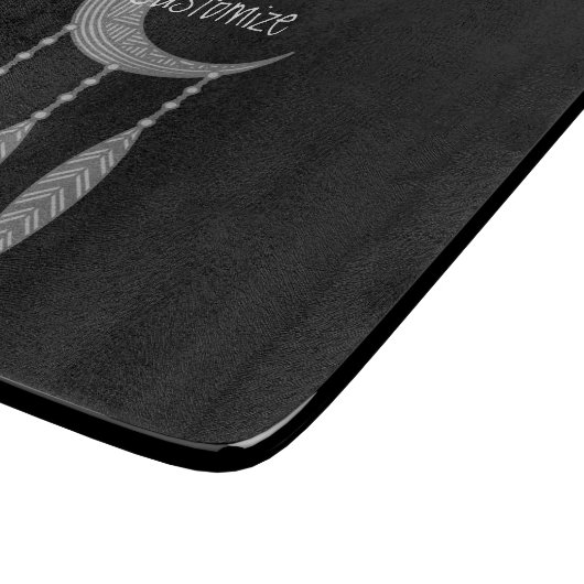 Planche À Découper Plumes de lune de croissant d'argent Thunder_Cove (Coin)