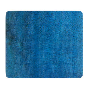 Planche À Découper Plumes de paon bleu