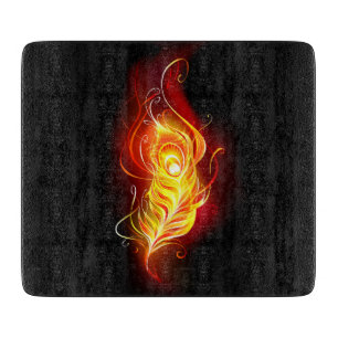 Planche À Découper Plumes de paquetage de feu