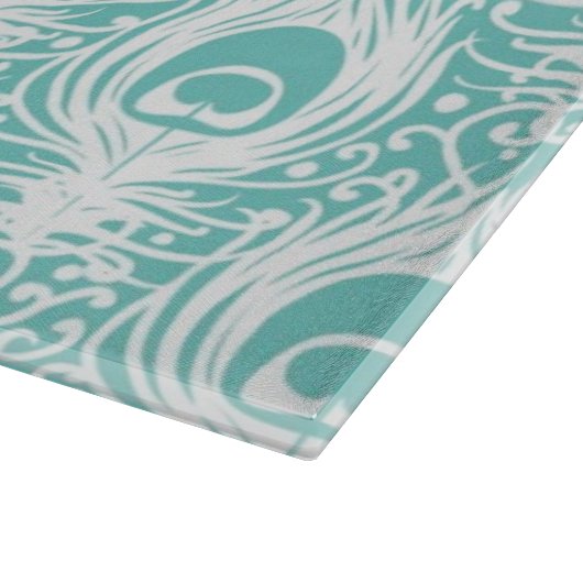 Planche À Découper Plumes molles de paon (Coin)