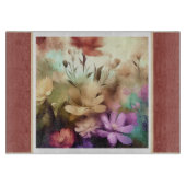 Planche À Découper Plutôt Fleurs Floral Cutting Board (Devant)
