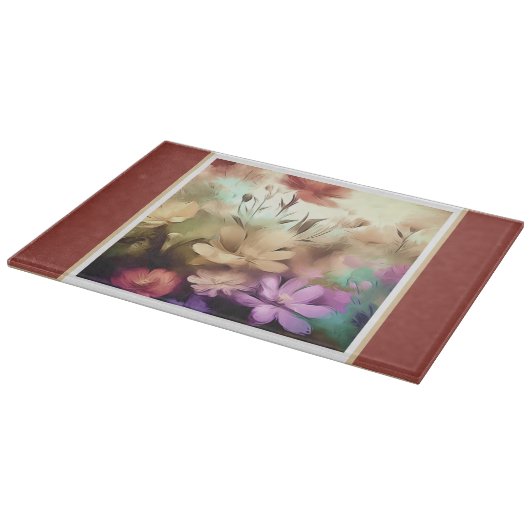 Planche À Découper Plutôt Fleurs Floral Cutting Board (Coin)