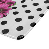 Planche À Découper Plutôt Rose Fleurs Polka Dot (Coin)