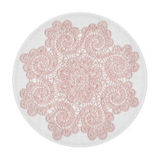 Planche À Découper Pocher Doily Glass Commission de coupe