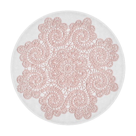 Planche À Découper Pocher Doily Glass Commission de coupe (Devant)