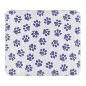 Planche À Découper Poches de Doodle, Paws de Chien, Paws Bleus de Mar (Devant)