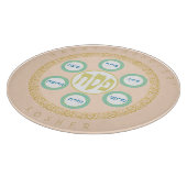 Planche À Découper Poesach Seder Kosher six différents aliments de la (Coin)