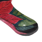 Planche À Découper Poinsététie Vibrante En Aquarelle (Coin)