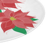 Planche À Découper Poinsettia rouge bonnes fêtes (Coin)