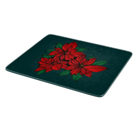 Planche À Découper Poinsettias (Coin)