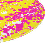 Planche À Découper Pointe rose et jaune (Coin)