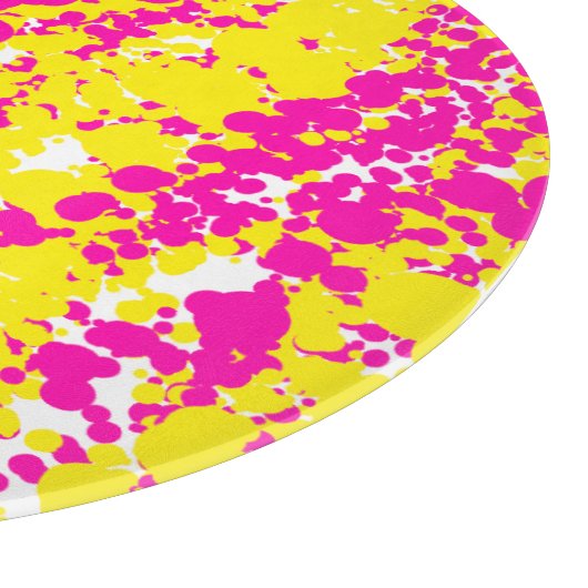 Planche À Découper Pointe rose et jaune (Coin)