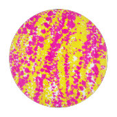 Planche À Découper Pointe rose et jaune (Devant)