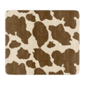 Planche À Découper Points Brown Vache Imprimer Fermier Animaux de fer (Devant)