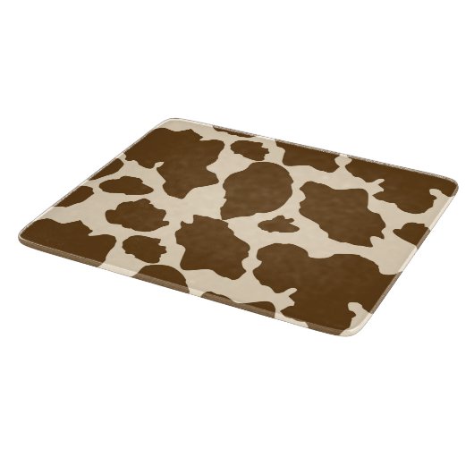Planche À Découper Points Brown Vache Imprimer Fermier Animaux de fer (Coin)