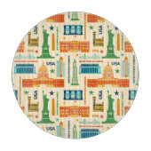 Planche À Découper Points de repère des Etats-Unis d'Amérique (Devant)