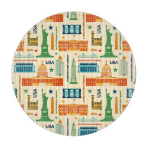 Planche À Découper Points de repère des Etats-Unis d'Amérique