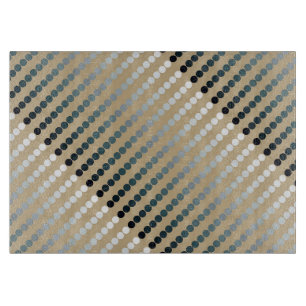 Planche À Découper Points satinés - taupe et gris étain