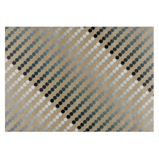 Planche À Découper Points satinés - taupe et gris étain (Devant)