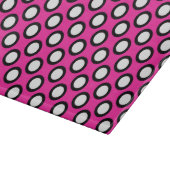 Planche À Découper Points tournés, fuchsia, noir et blanc (Coin)