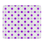 Planche À Découper Points violets, Motif à pois, Points, Pointillé (Devant)
