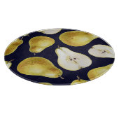 Planche À Découper Poire mûre, arrière - plan noir, jardin (Coin)